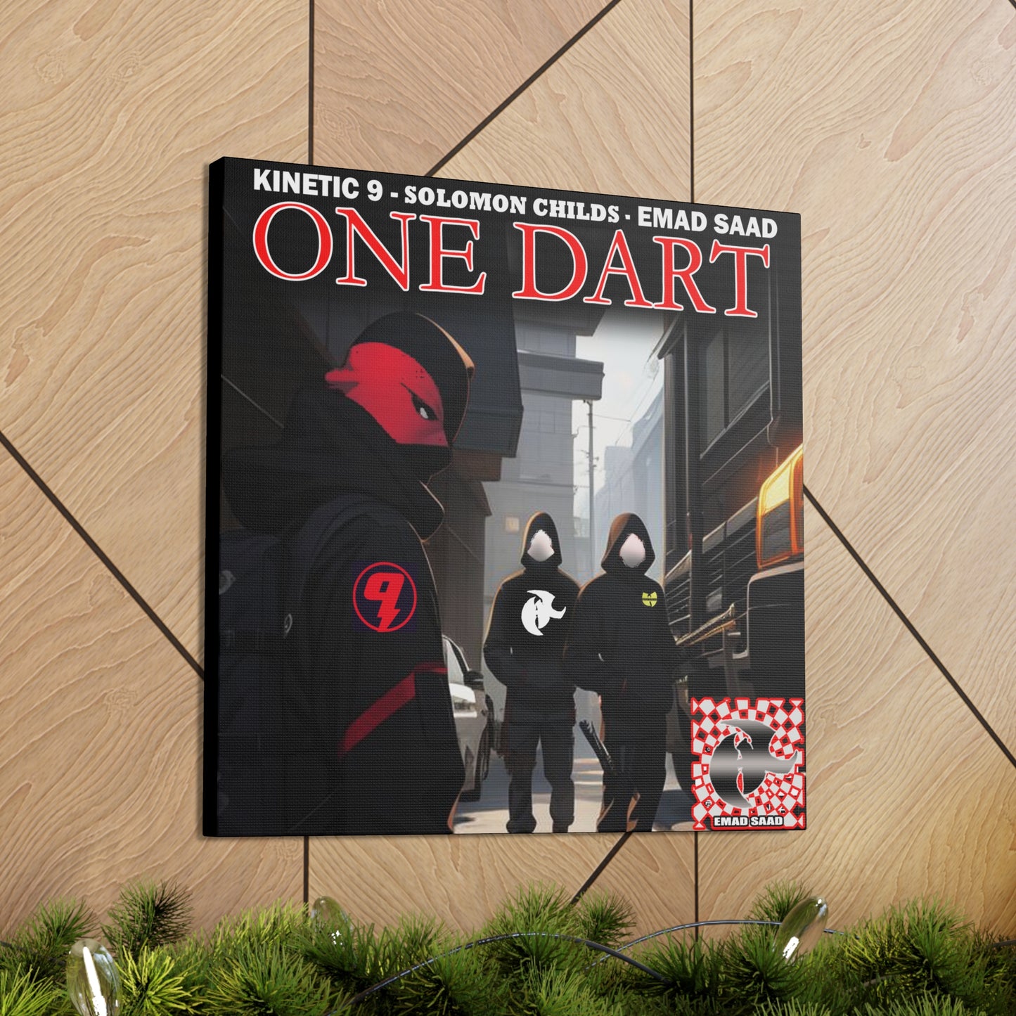 One Dart Canvas Gallery Wrap - Urban Art for Music Lovers
