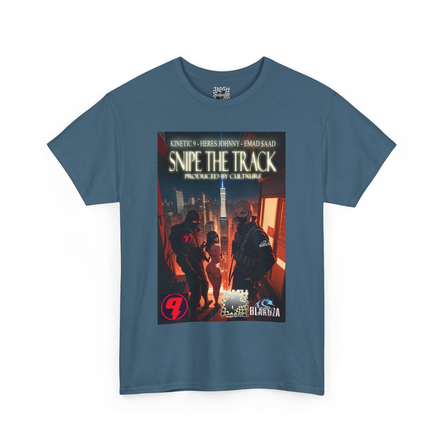 Snipe The Track Unisex Heavy Cotton Tee - 'Snipe The Track' Design