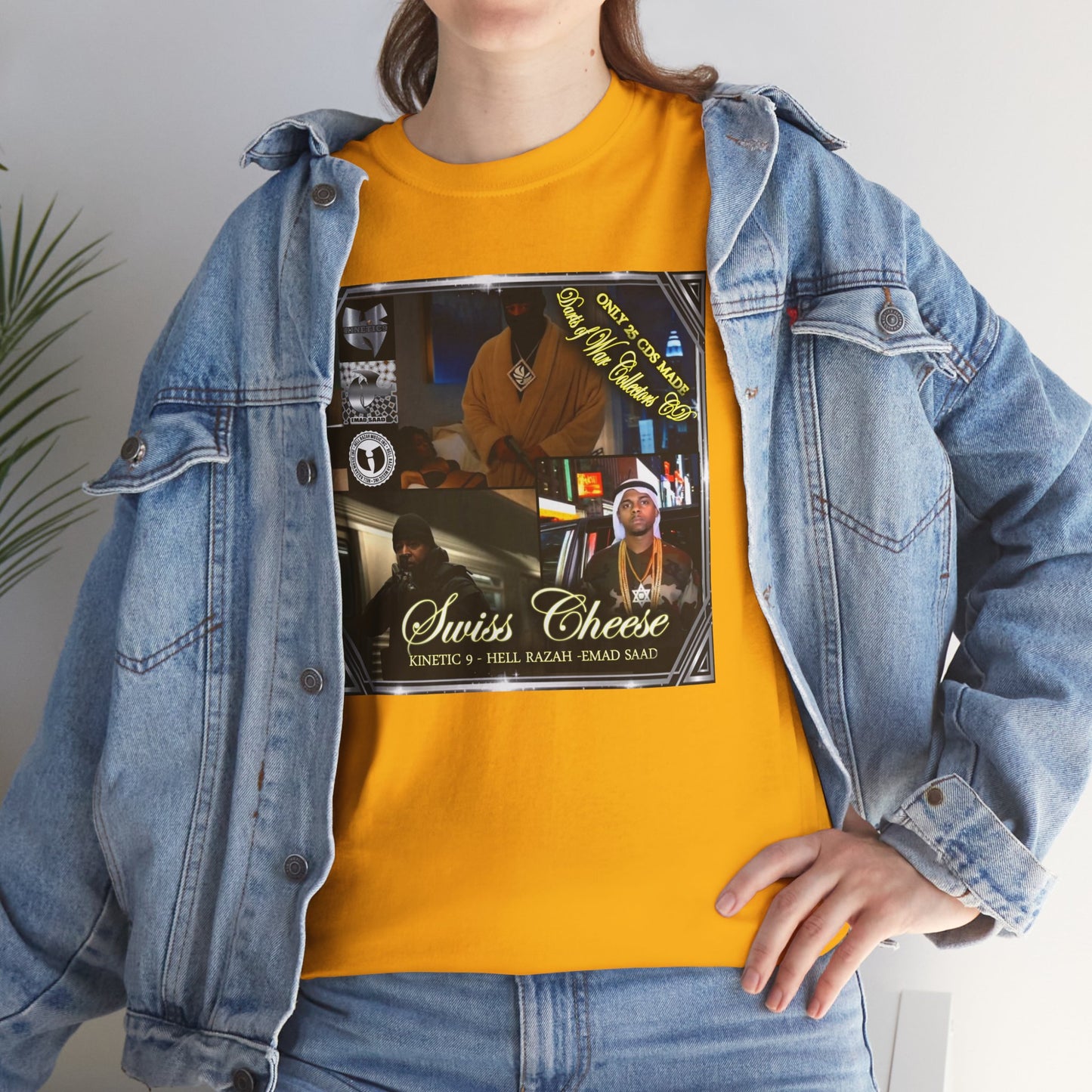 Swiss Cheese Darts of War 3 , Unisex Cotton T-Shirt, Hell Razah , Kinetic 9