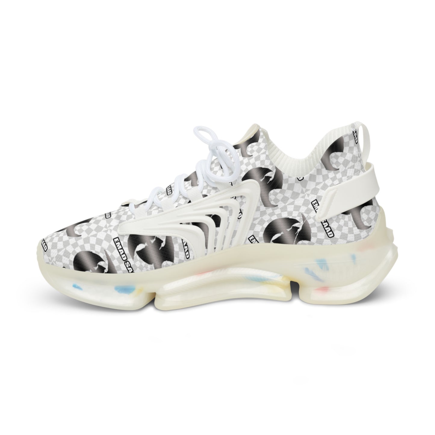 HK logo Men's Graphic Mesh Sneakers – Stylish & Comfortable Footwear for Everyday Adventures