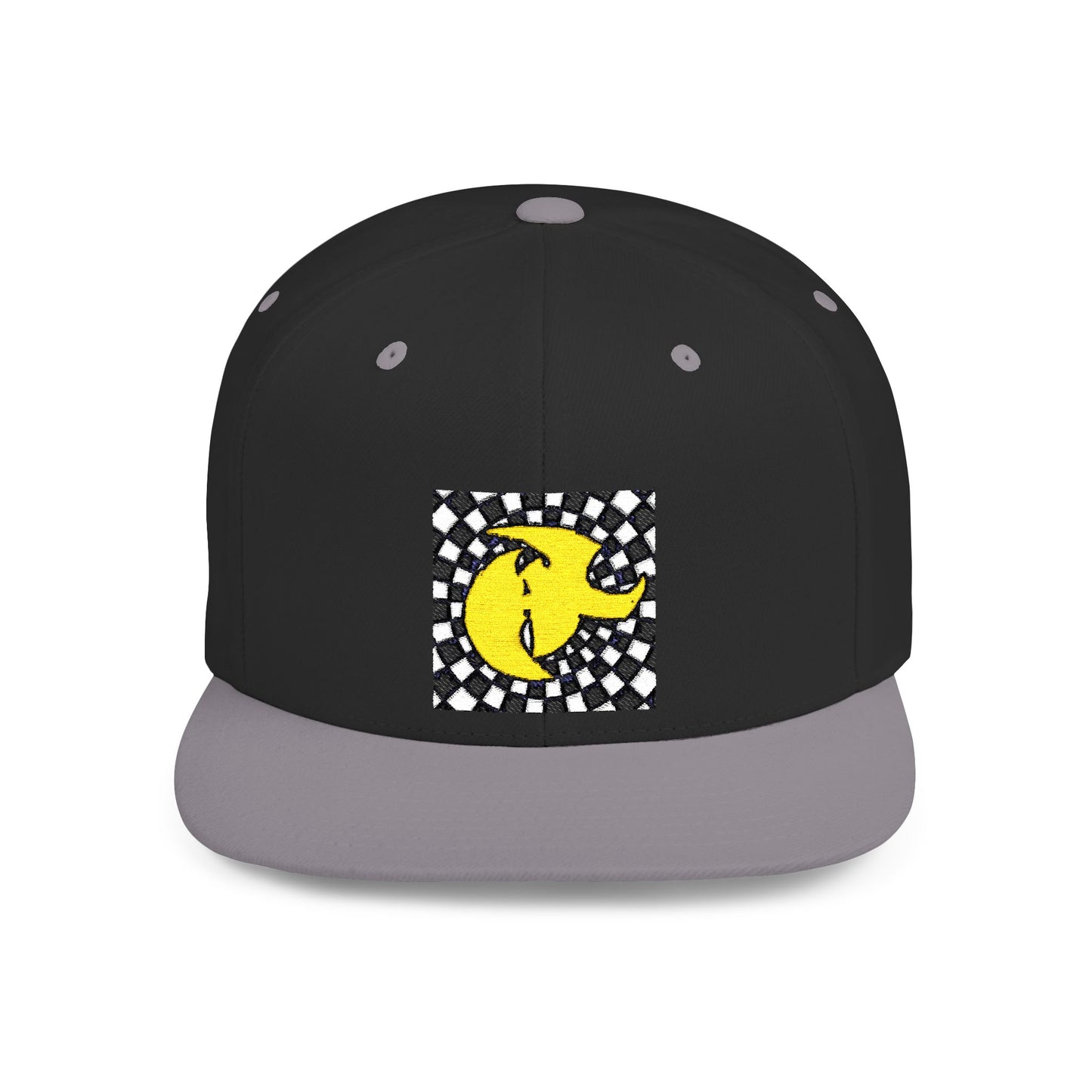 HK Logo Flat Bill Snapback Hat
