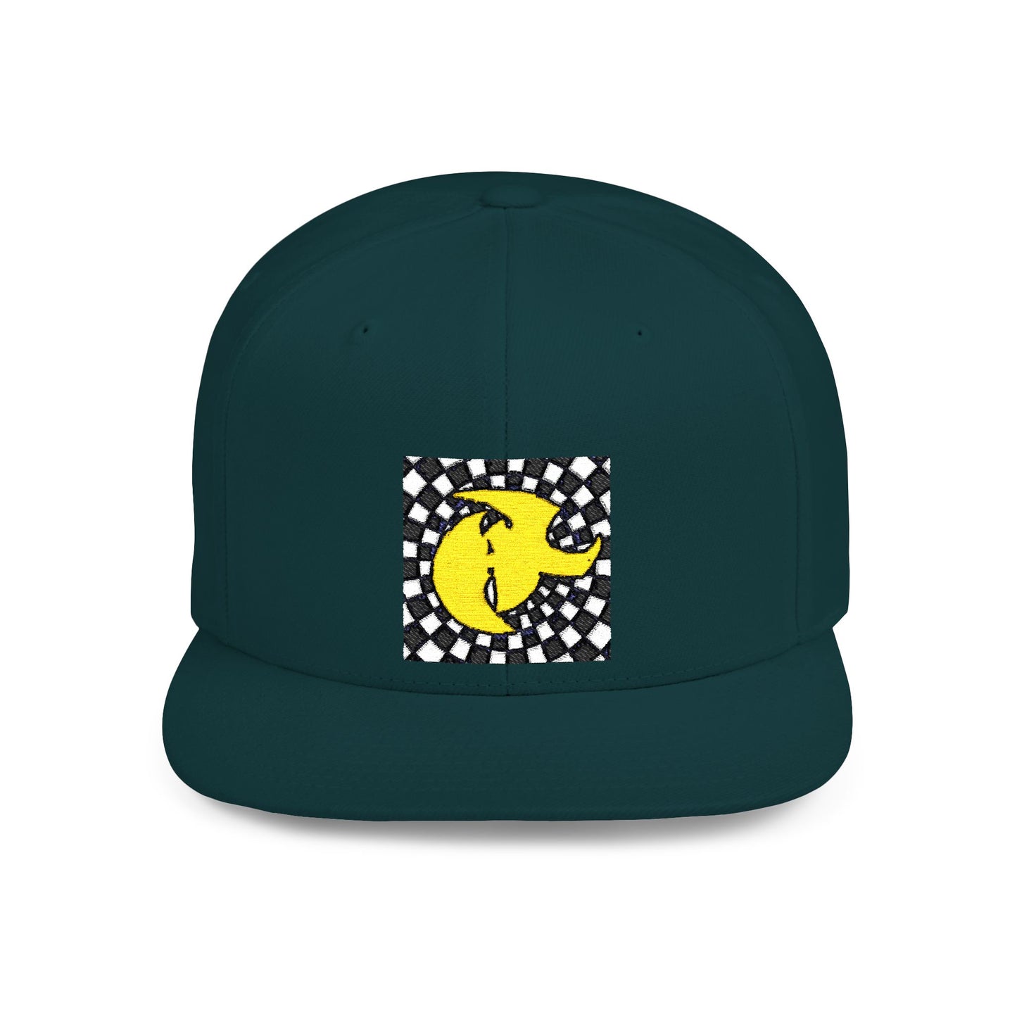 HK Logo Flat Bill Snapback Hat