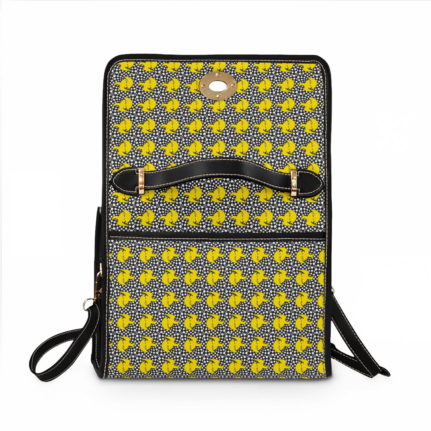 High Kouncil logo Pattern Canvas Handbag — Waterproof Canvas Bag