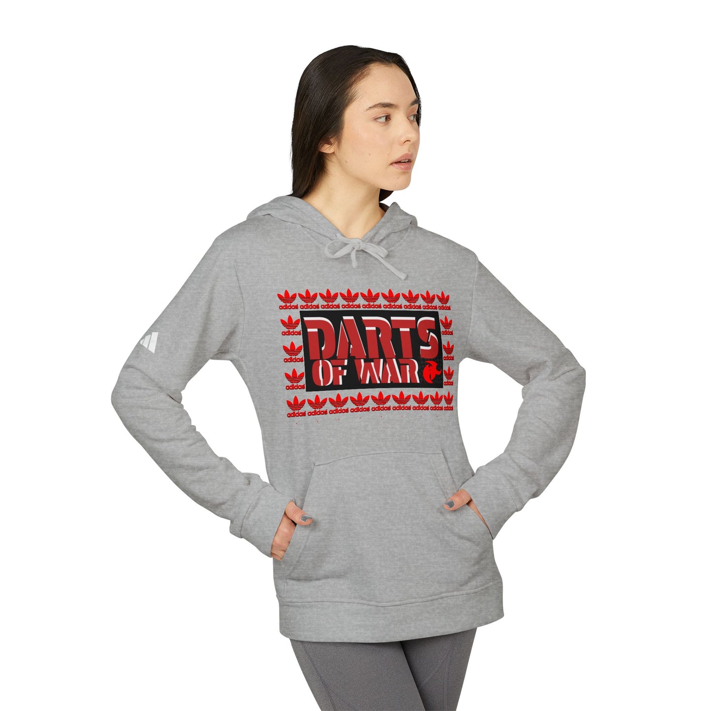 Adidas Darts of War Fleece Hoodie  Cozy Casual Wear