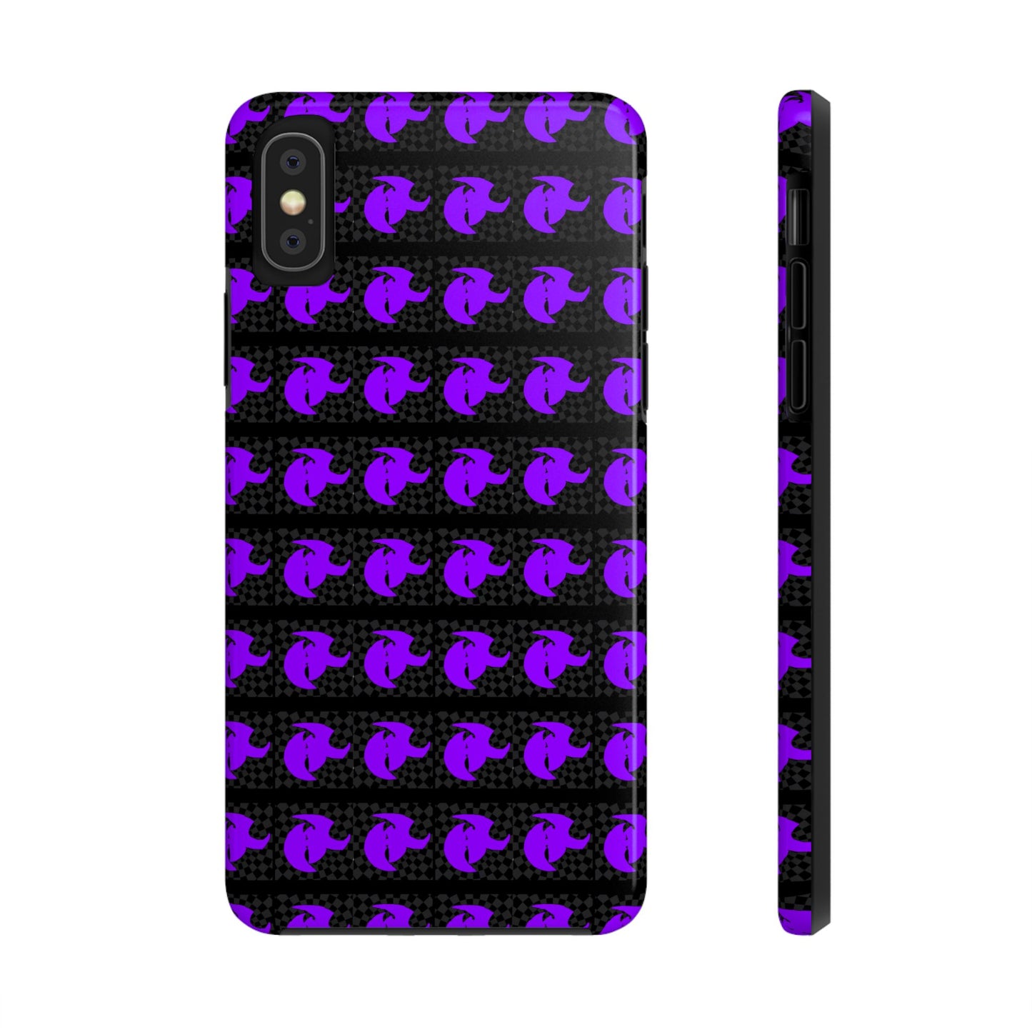 HK Logo Bold Purple Graphic Tough Phone Cases - Durable Protection for Every Style