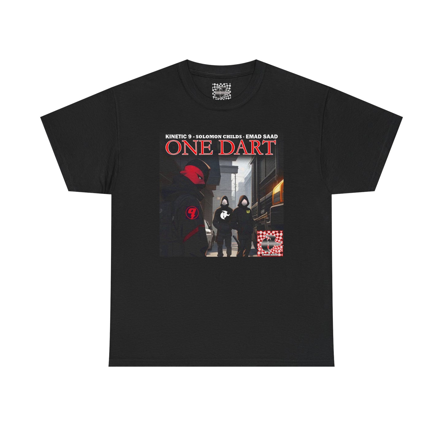 Streetwear Graphic Tee - 'ONE DART' Urban Style Unisex Heavy Cotton T-Shirt