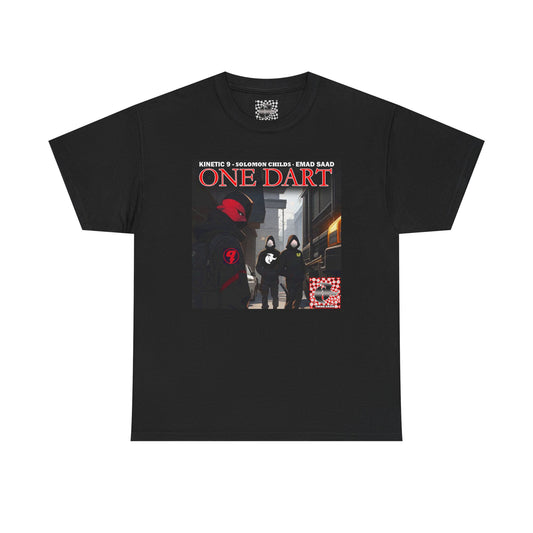 Streetwear Graphic Tee - 'ONE DART' Urban Style Unisex Heavy Cotton T-Shirt