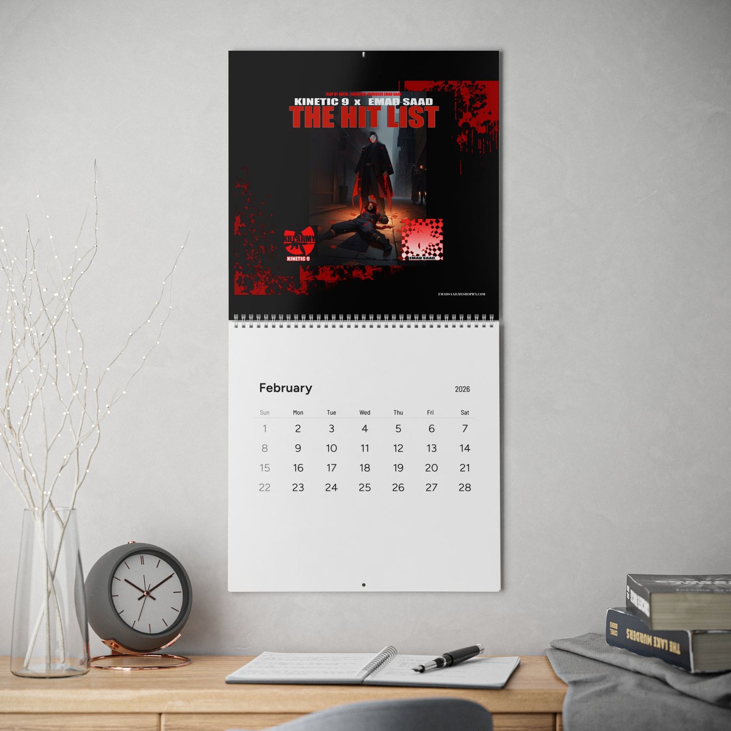 DARTS OF WAR 3  2026 Wall Calendar