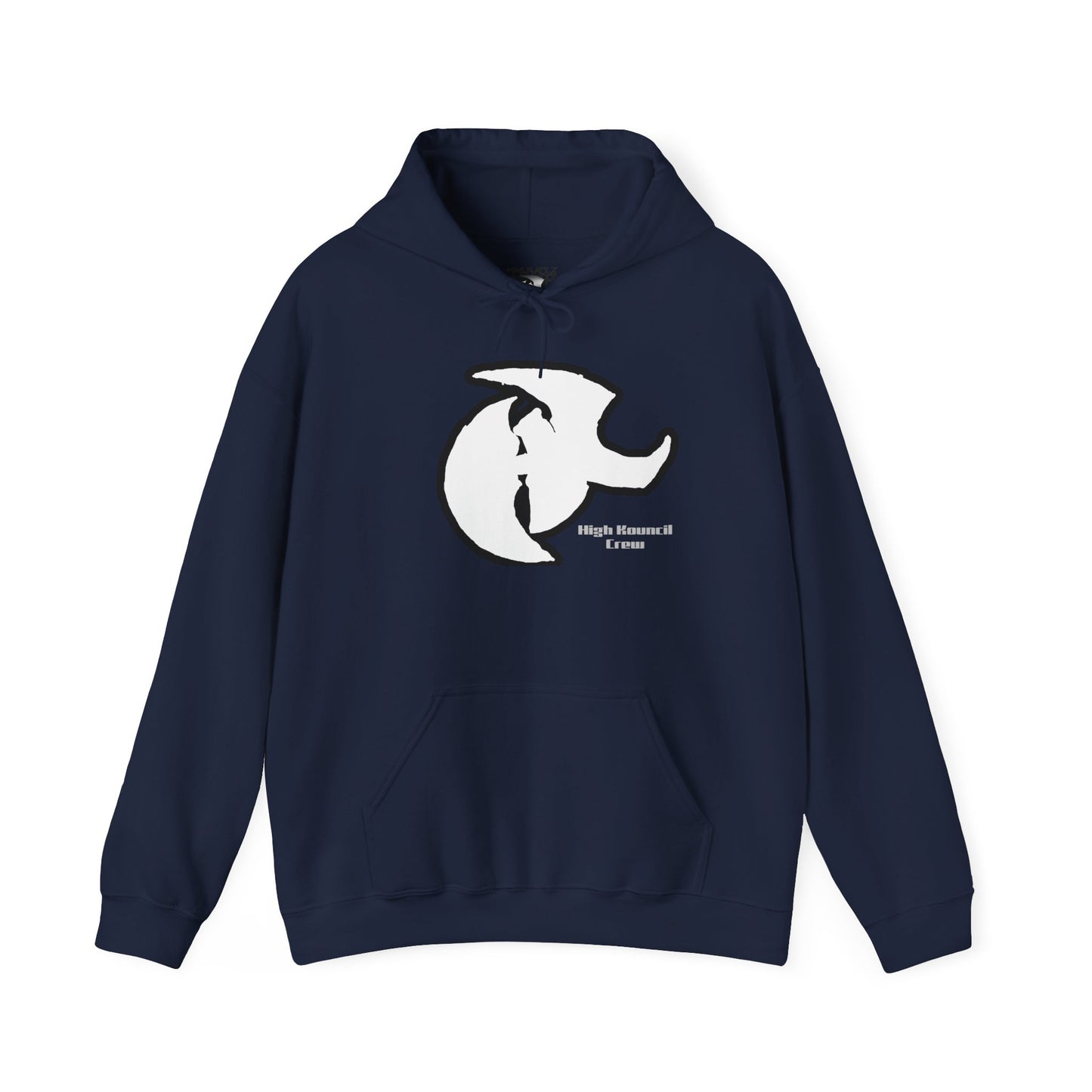 Unisex Heavy Blend™ Hooded Sweatshirt - Abstract Moonlit Dance Design