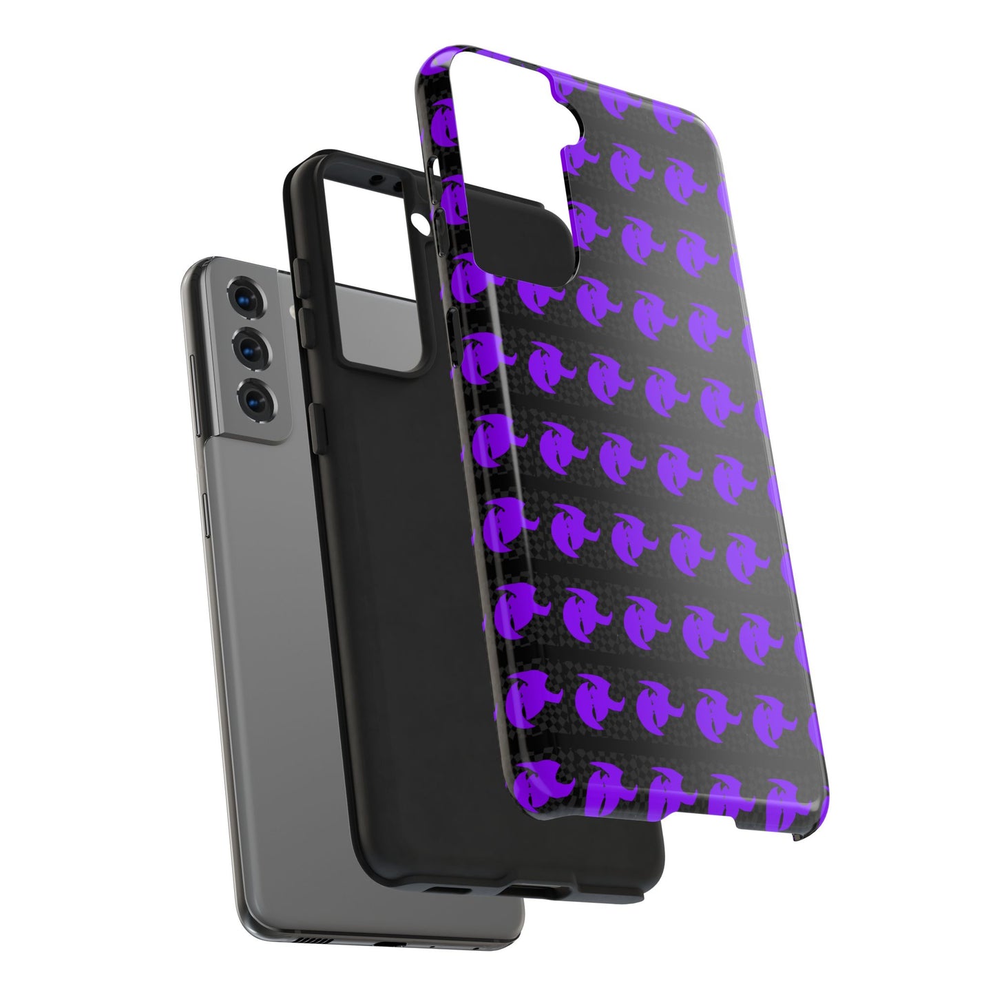 HK Logo Bold Purple Graphic Tough Phone Cases - Durable Protection for Every Style