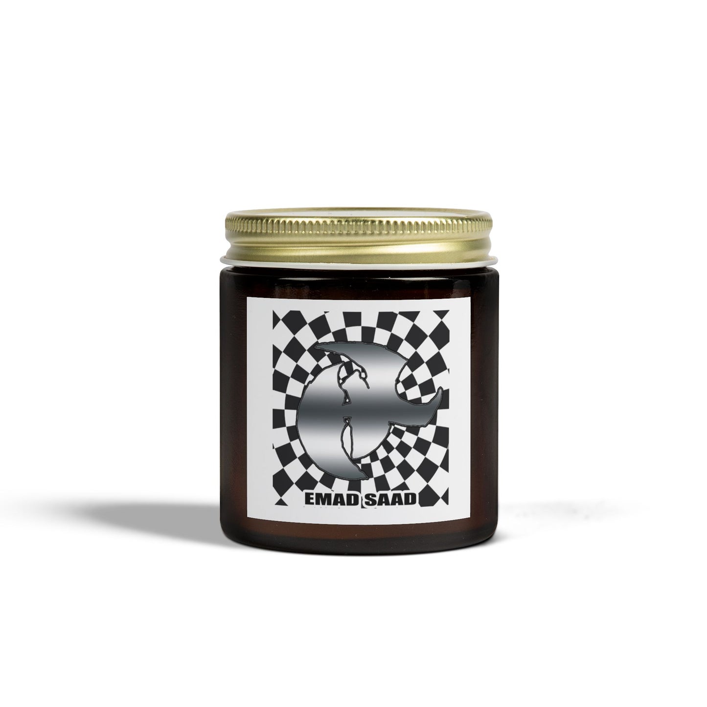 Emad Saad Scented Candle – Coconut Apricot Wax (4oz & 9oz) – Relaxing Home Fragrance