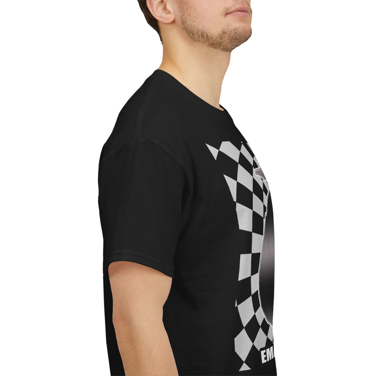 Emad Saad Checkerboard Graphic Unisex Heavy Cotton Tee