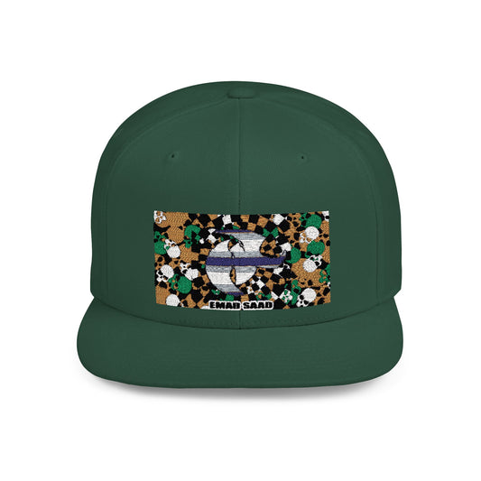 Flat Bill Snapback Hat | Emad Saad hk Design