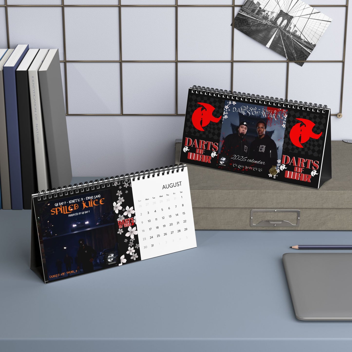 Darts of War 3 - 2026 Desktop Calendar (2026 grid)