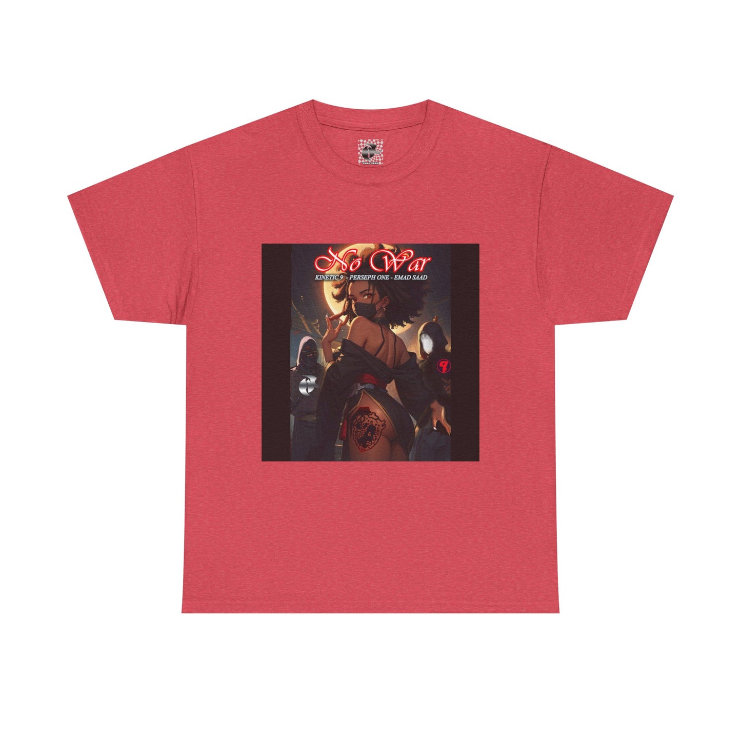 No War Anime-Inspired Unisex Heavy Cotton Tee - 'War' Design