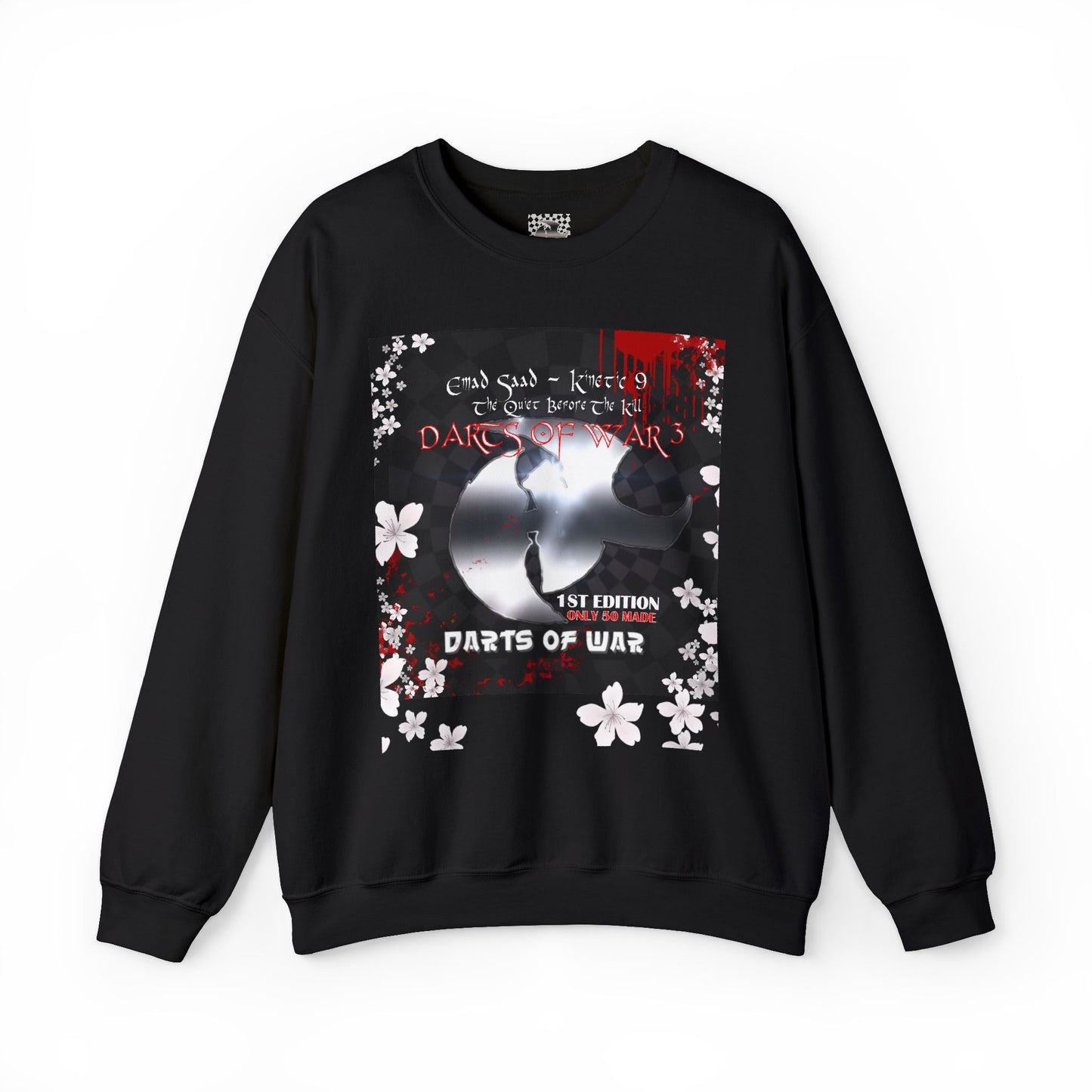 Darts of War Crewneck Sweatshirt Floral Graphic