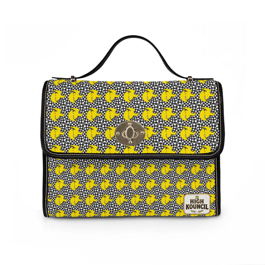 High Kouncil logo Pattern Canvas Handbag — Waterproof Canvas Bag