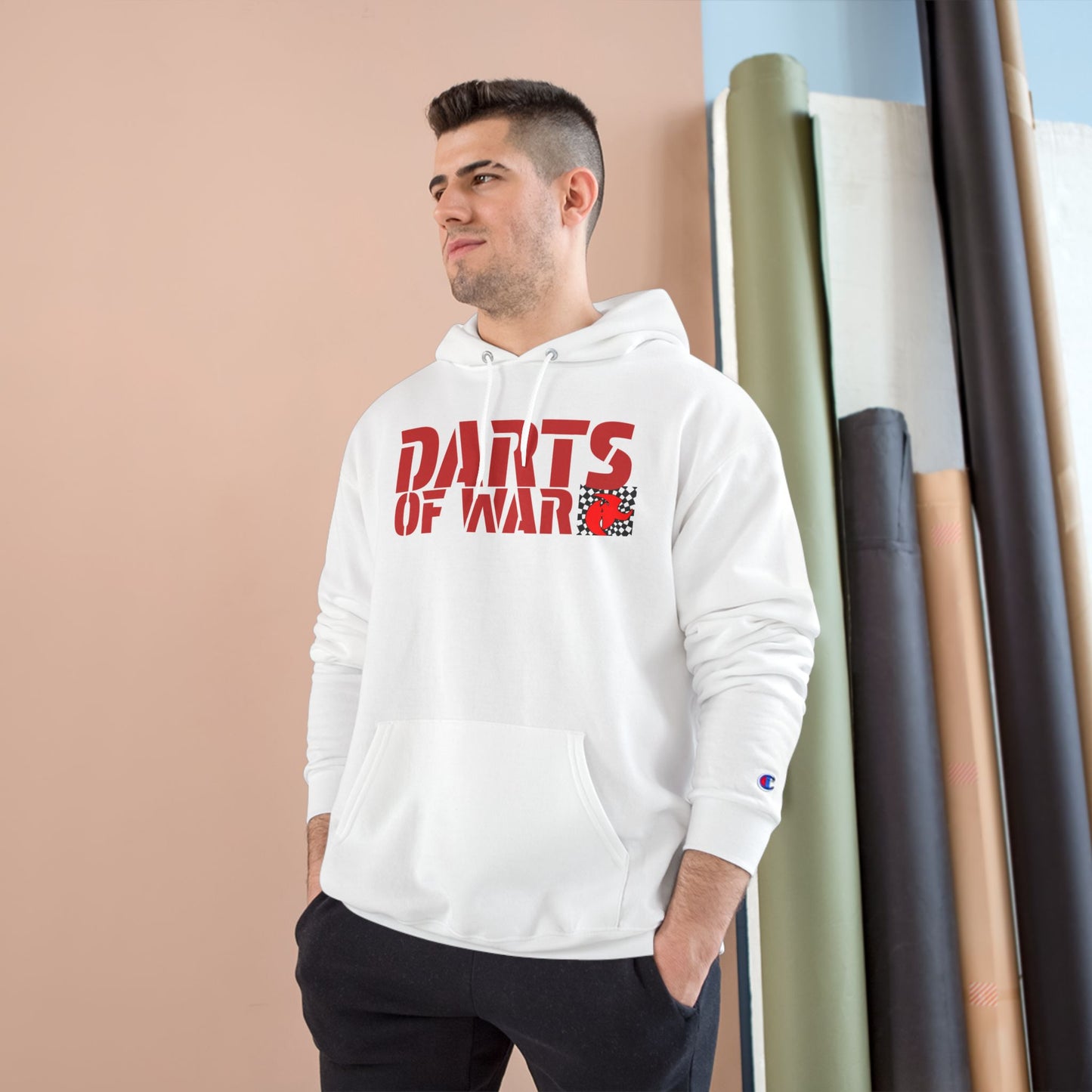 Champion Darts of War Hoodie - Cozy Champion Sweatshirt for Game Night, Dart Lovers, Casual Wear, Gift for Him, Sports Apparel