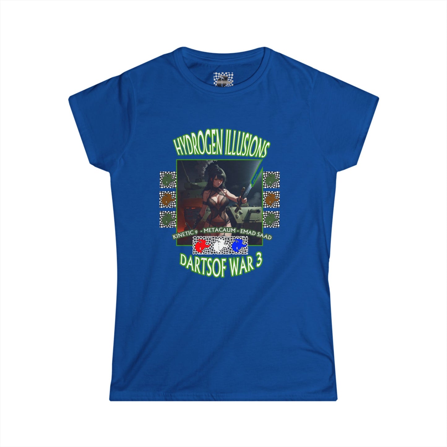 Hydrogen Illusions Dartsof War 3 Womans Graphic Tee