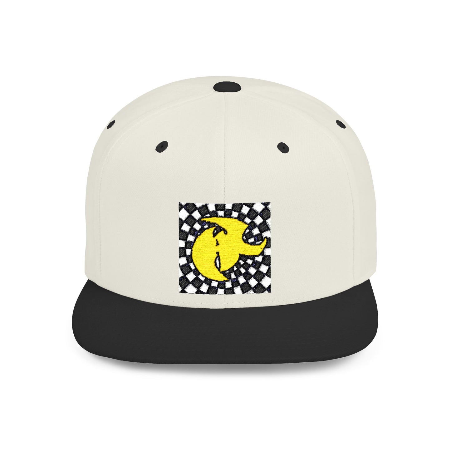 HK Logo Flat Bill Snapback Hat