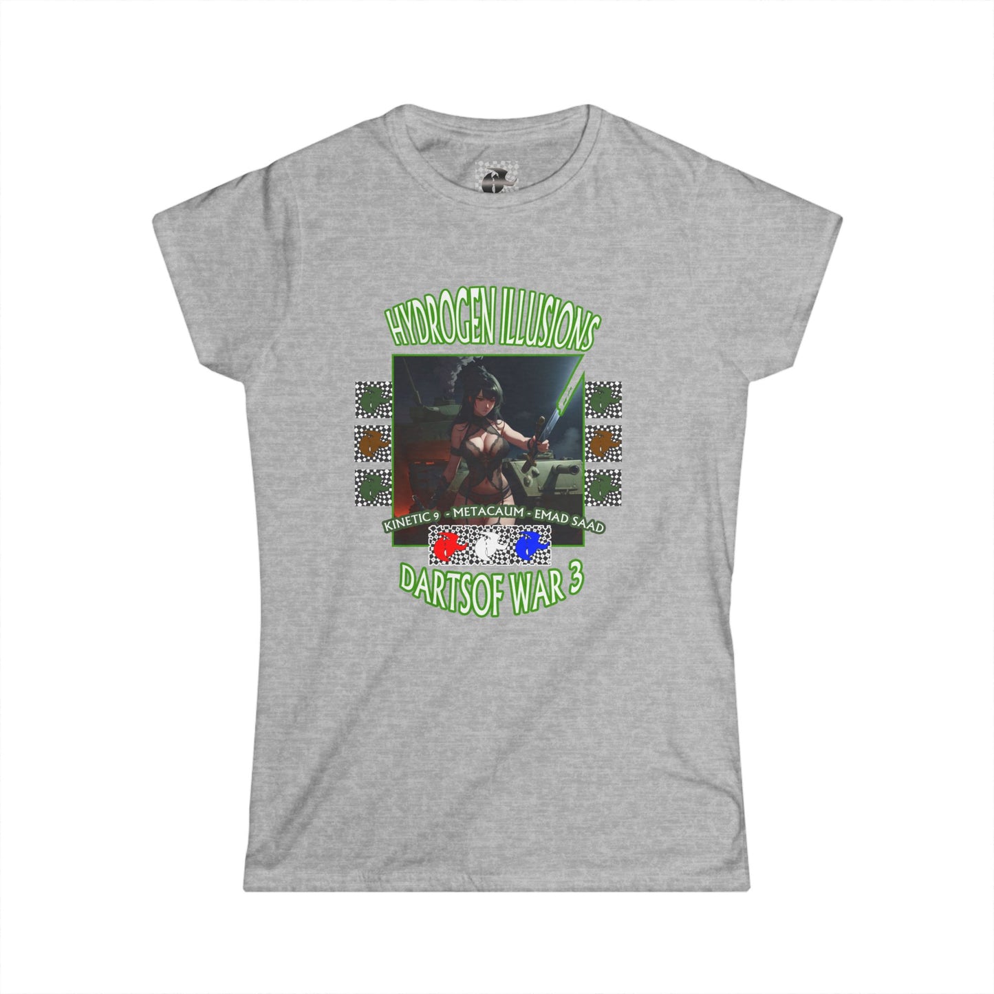 Hydrogen Illusions Dartsof War 3 Womans Graphic Tee