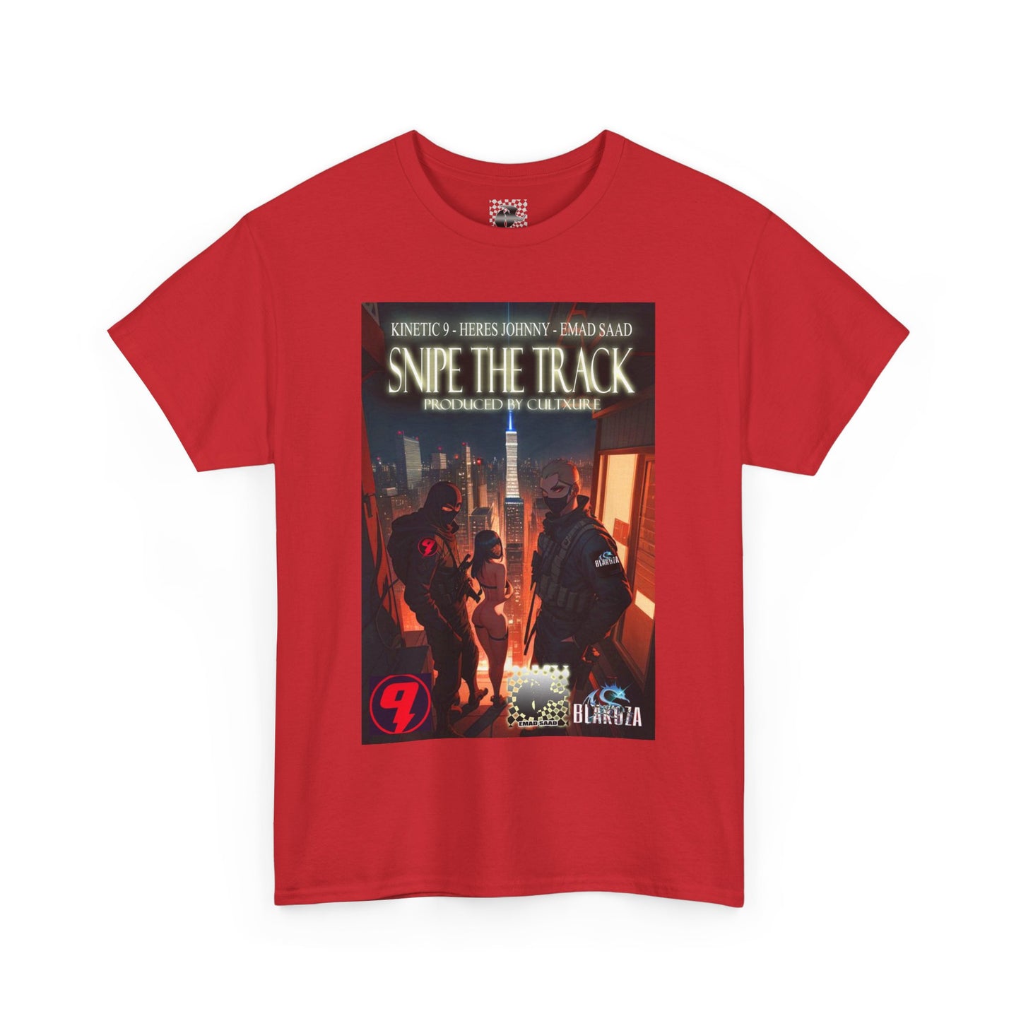 Snipe The Track Unisex Heavy Cotton Tee - 'Snipe The Track' Design