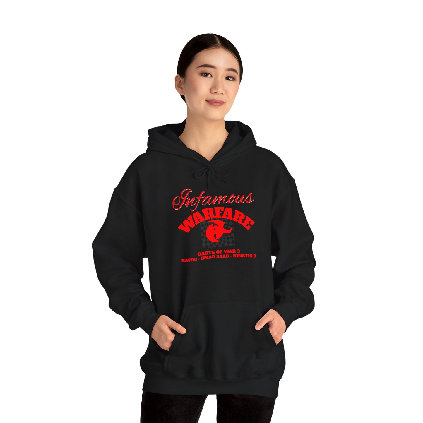 Infamous Warfare Hooded Sweatshirt Casual Hoodie, Streetwear Style,