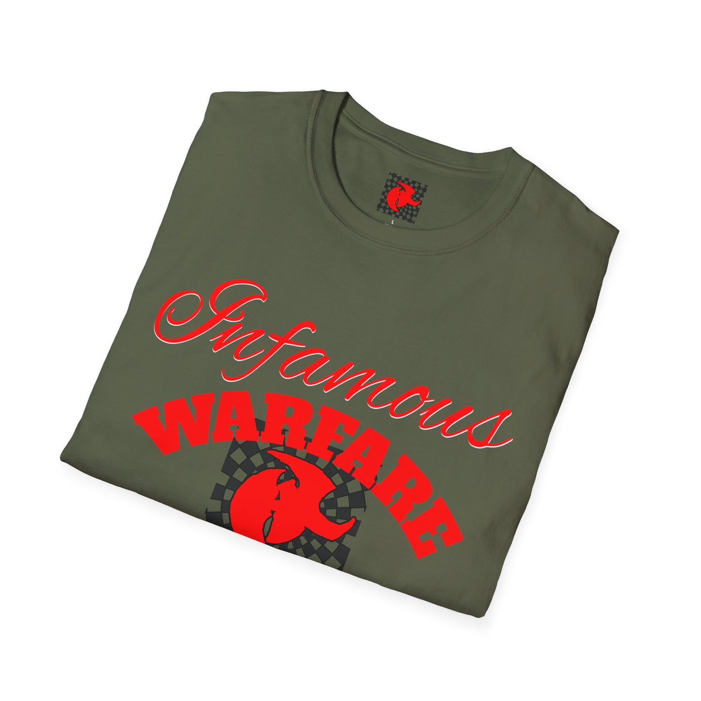Infamous Warfare Graphic Tee | Unisex Softstyle T-Shirt , Casual Wear, Apparel, Streetwear