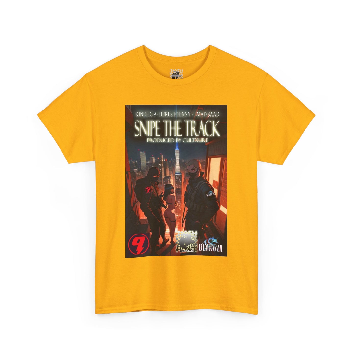 Snipe The Track Unisex Heavy Cotton Tee - 'Snipe The Track' Design