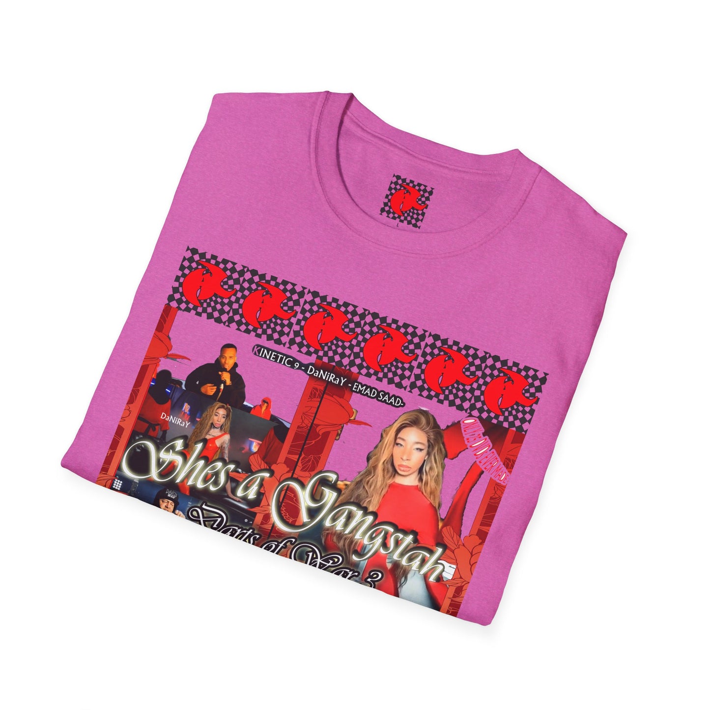 Shes a Gangstah woman T-Shirt | Retro Graphic Tee | Unique Streetwear | Gift for Music Lovers | Casual Fashion