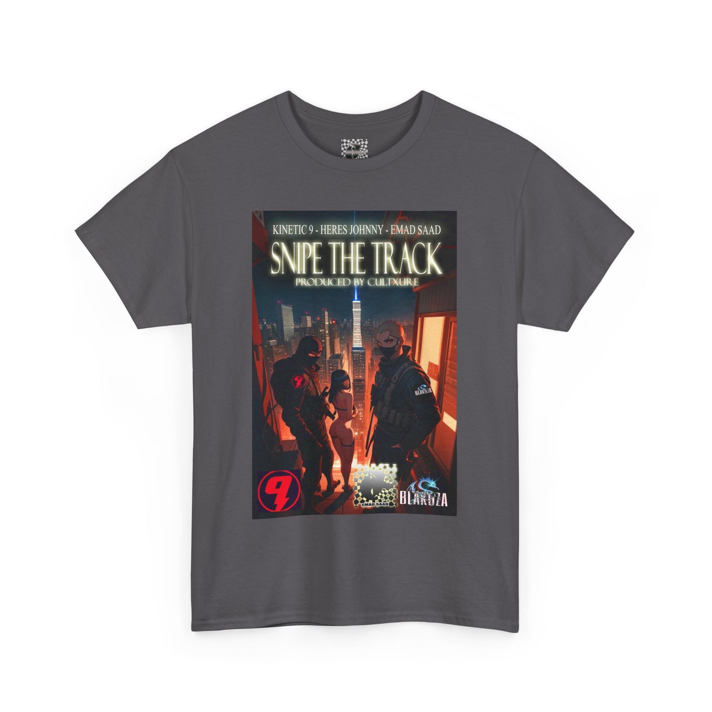 Snipe The Track Unisex Heavy Cotton Tee - 'Snipe The Track' Design