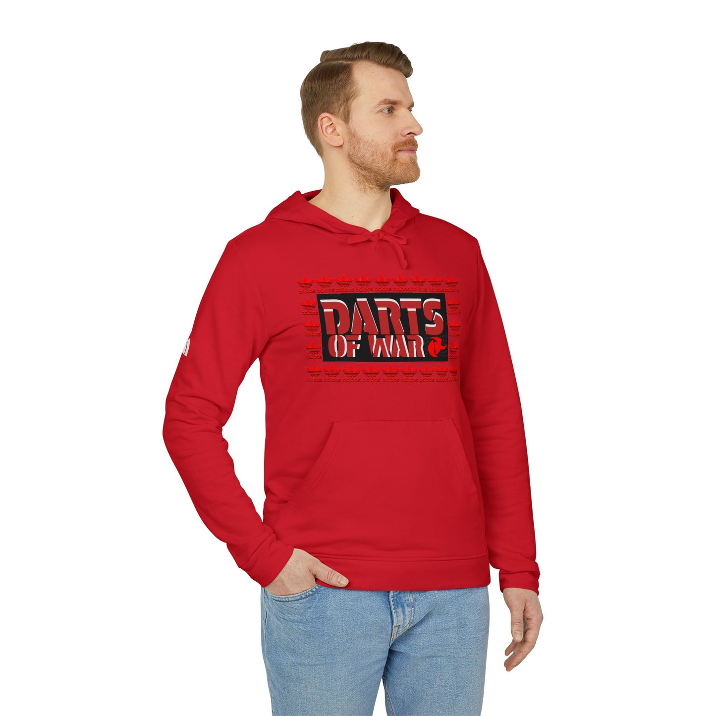 Adidas Darts of War Fleece Hoodie  Cozy Casual Wear