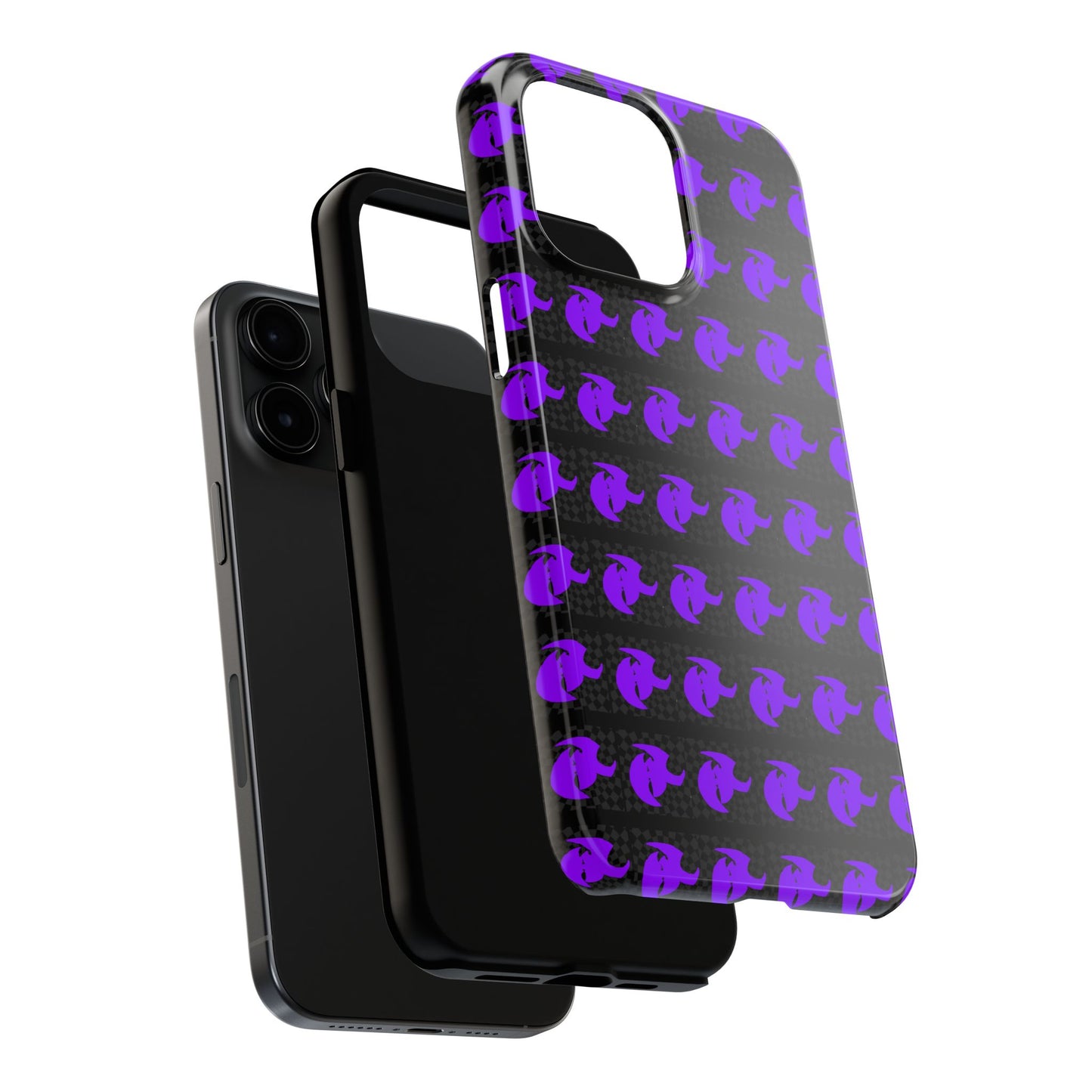 HK Logo Bold Purple Graphic Tough Phone Cases - Durable Protection for Every Style