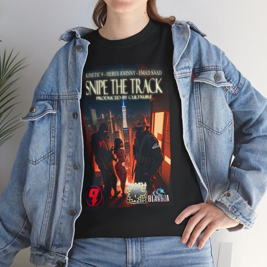 Snipe The Track Unisex Heavy Cotton Tee - 'Snipe The Track' Design