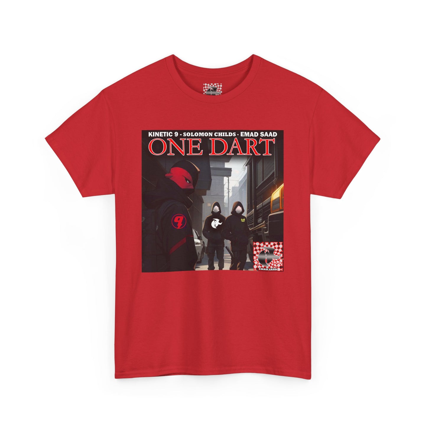Streetwear Graphic Tee - 'ONE DART' Urban Style Unisex Heavy Cotton T-Shirt