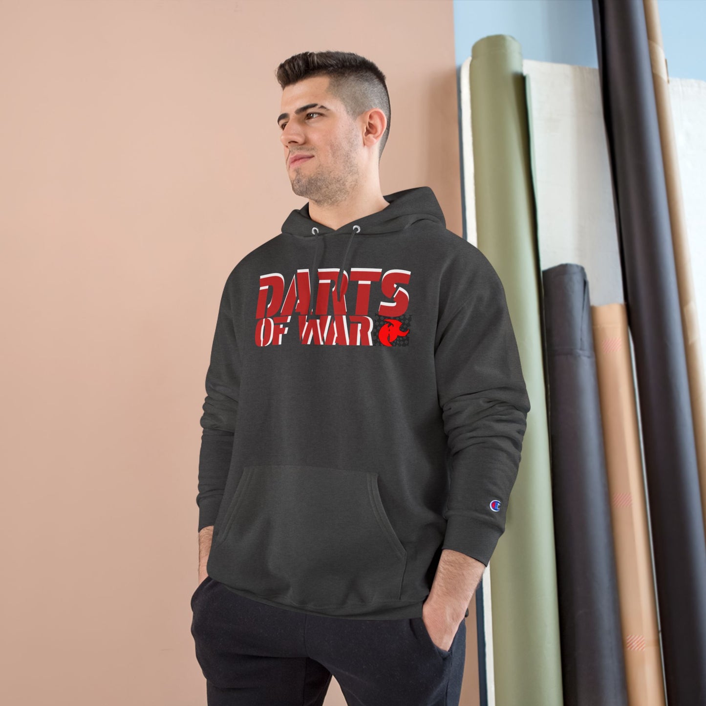 Champion Darts of War Hoodie - Cozy Champion Sweatshirt for Game Night, Dart Lovers, Casual Wear, Gift for Him, Sports Apparel