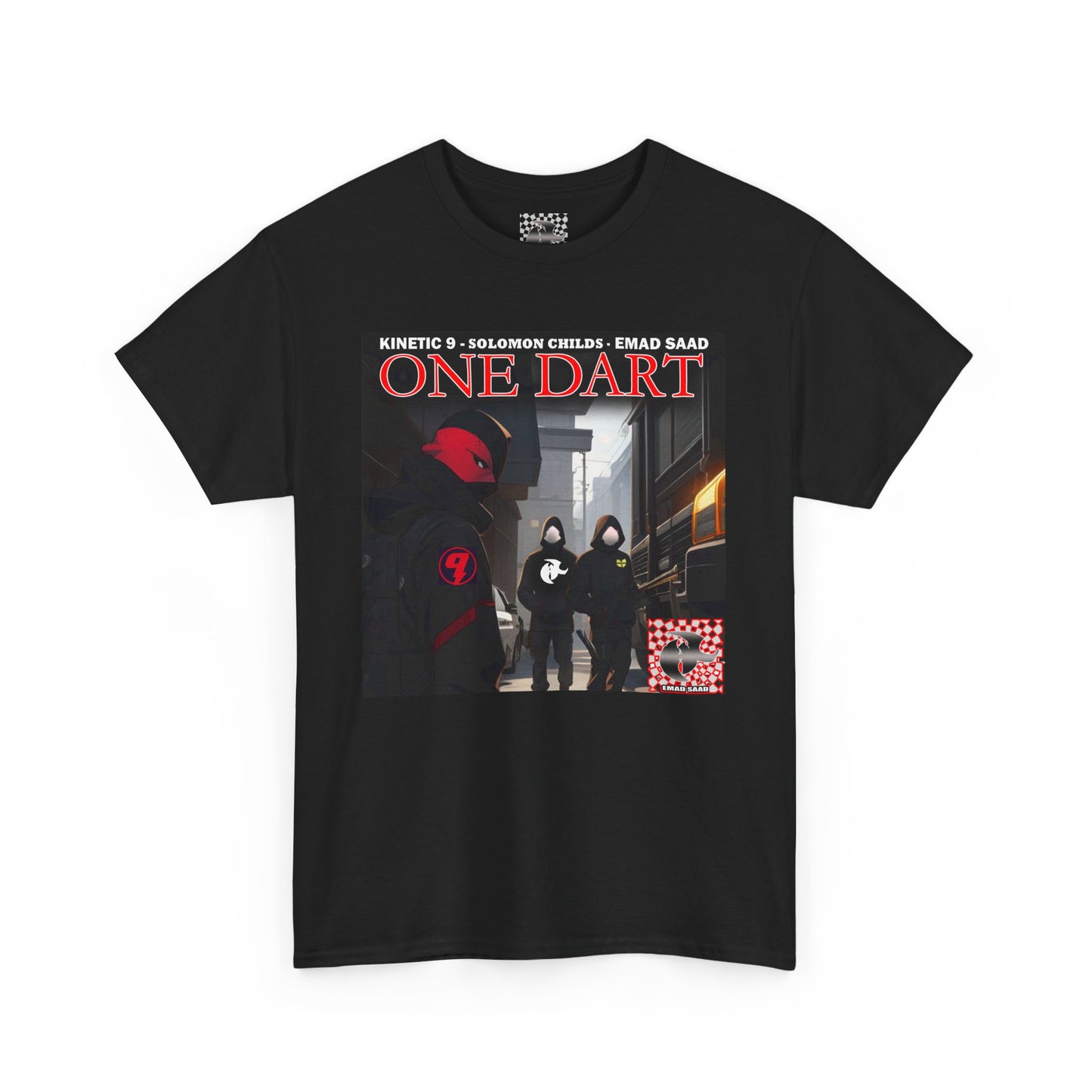 Streetwear Graphic Tee - 'ONE DART' Urban Style Unisex Heavy Cotton T-Shirt