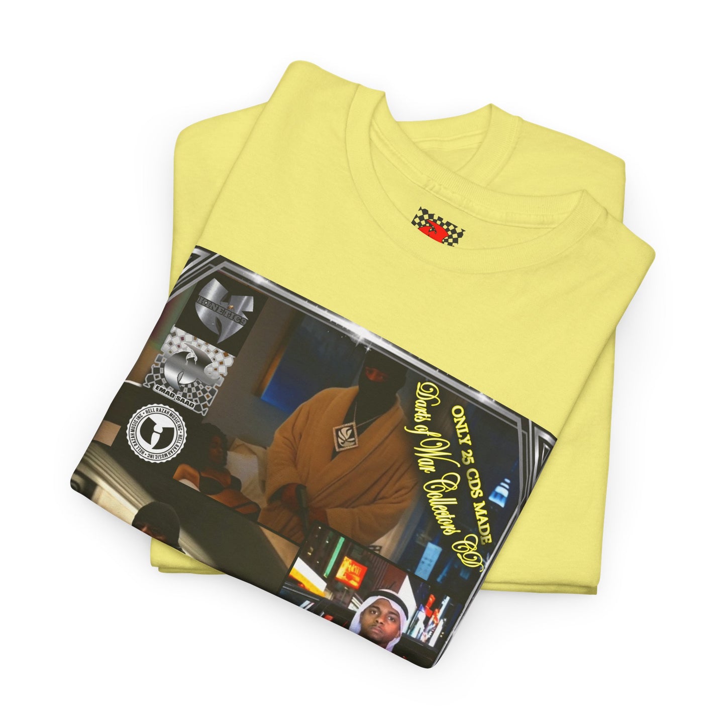 Swiss Cheese Darts of War 3 , Unisex Cotton T-Shirt, Hell Razah , Kinetic 9