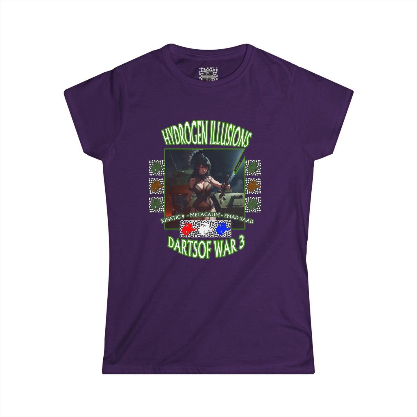 Hydrogen Illusions Dartsof War 3 Womans Graphic Tee