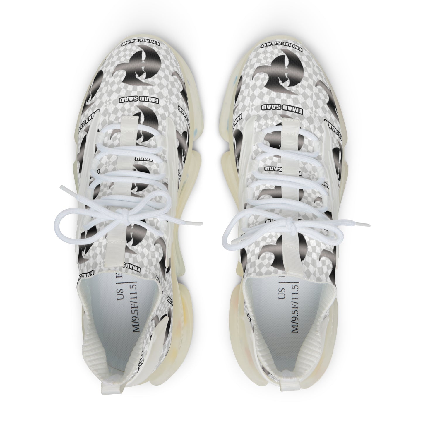 HK logo Men's Graphic Mesh Sneakers – Stylish & Comfortable Footwear for Everyday Adventures