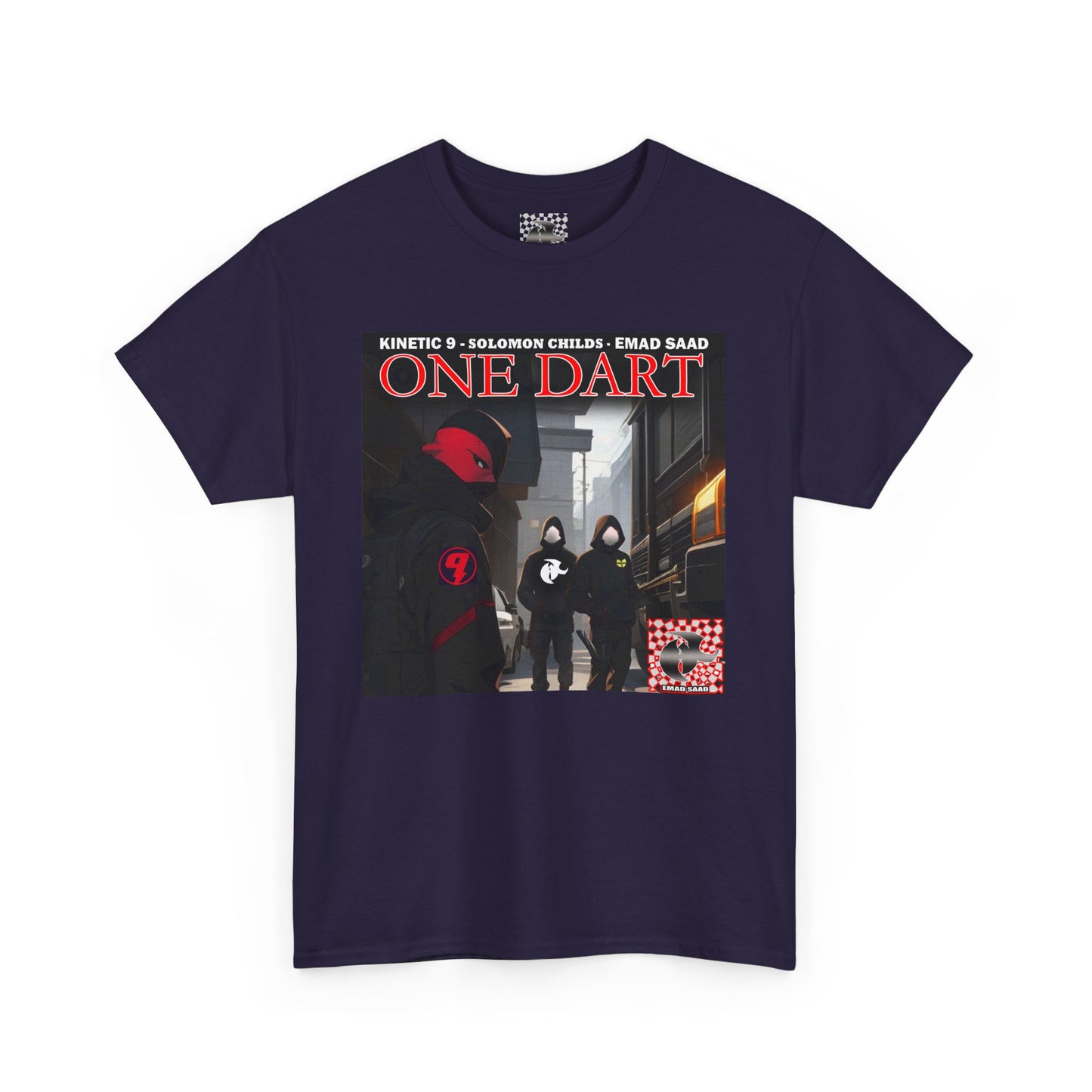 Streetwear Graphic Tee - 'ONE DART' Urban Style Unisex Heavy Cotton T-Shirt