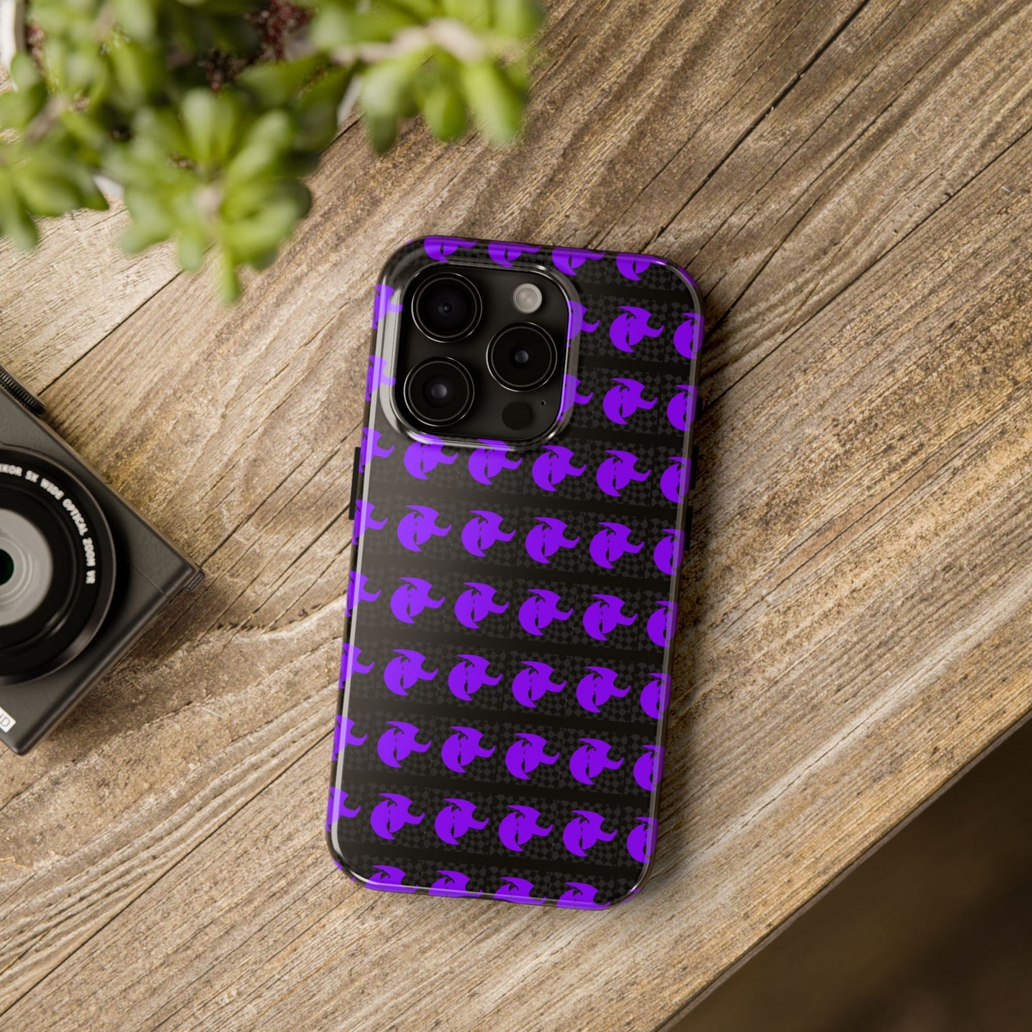 HK Logo Bold Purple Graphic Tough Phone Cases - Durable Protection for Every Style