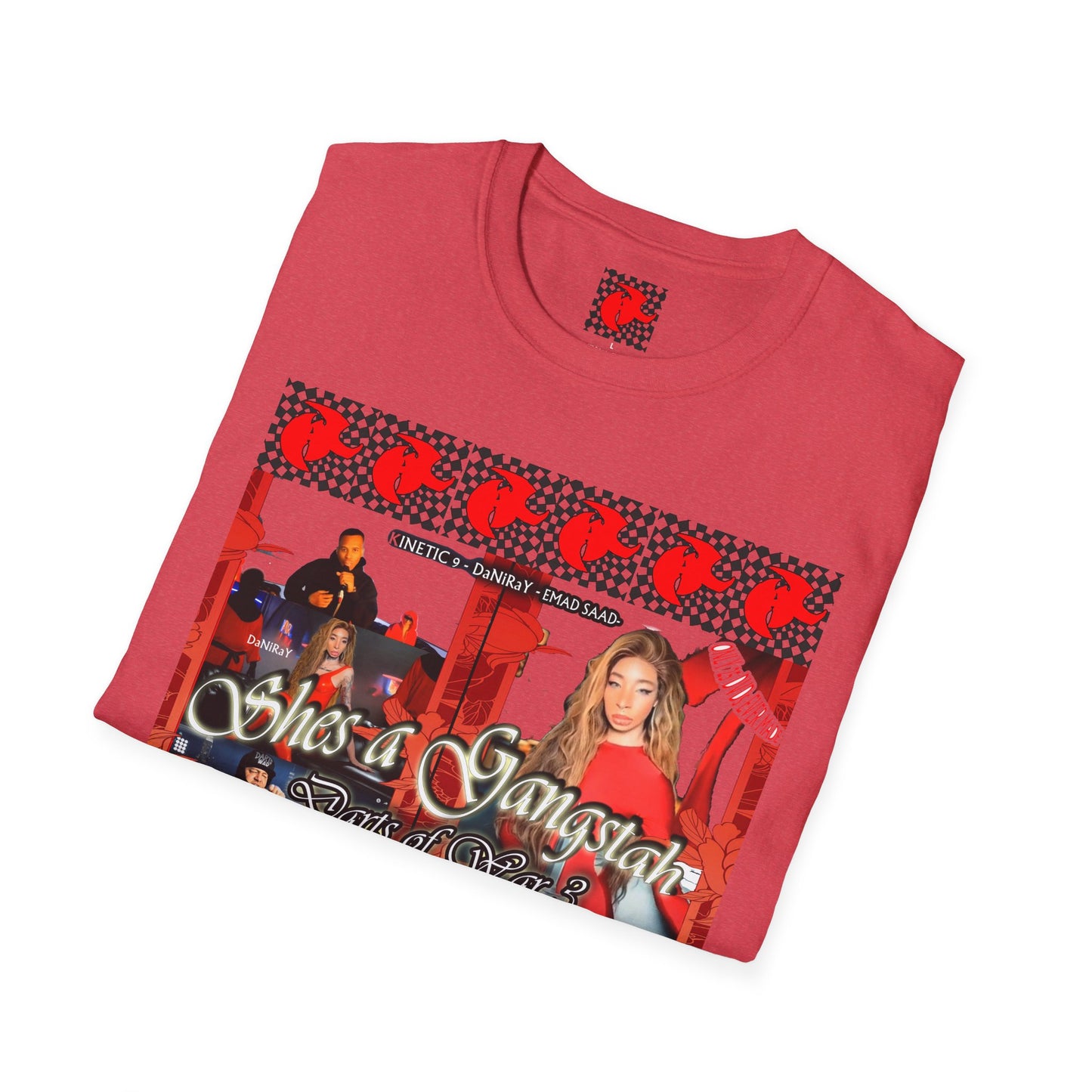 Shes a Gangstah woman T-Shirt | Retro Graphic Tee | Unique Streetwear | Gift for Music Lovers | Casual Fashion