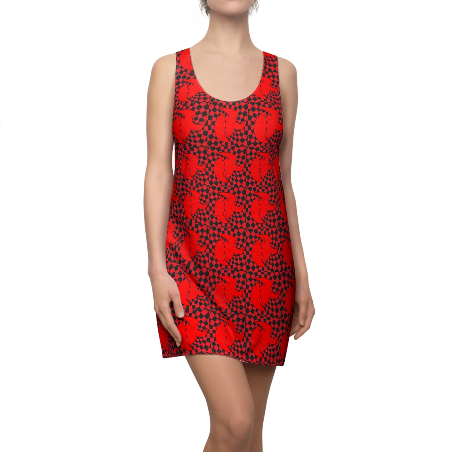Emad Saad Hk Red  Racerback Dress - Perfect for Summer Fun & Casual Outings