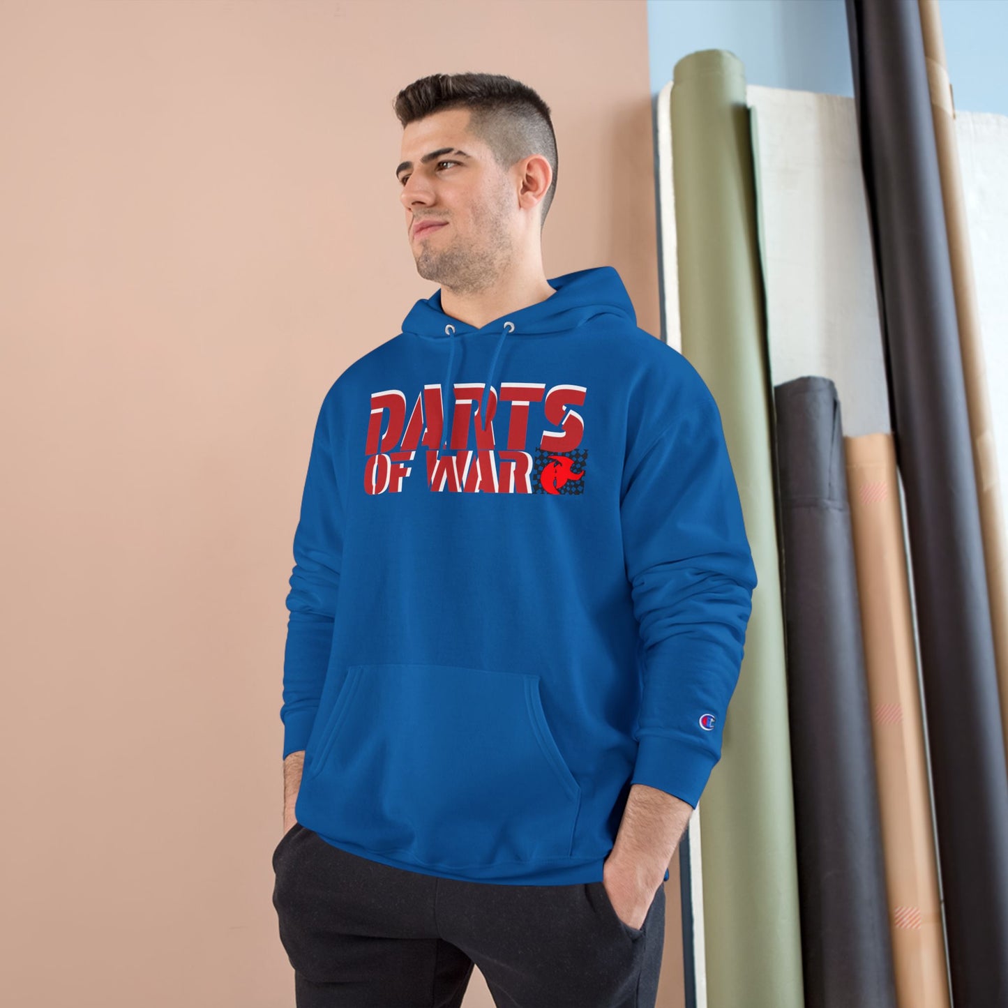 Champion Darts of War Hoodie - Cozy Champion Sweatshirt for Game Night, Dart Lovers, Casual Wear, Gift for Him, Sports Apparel