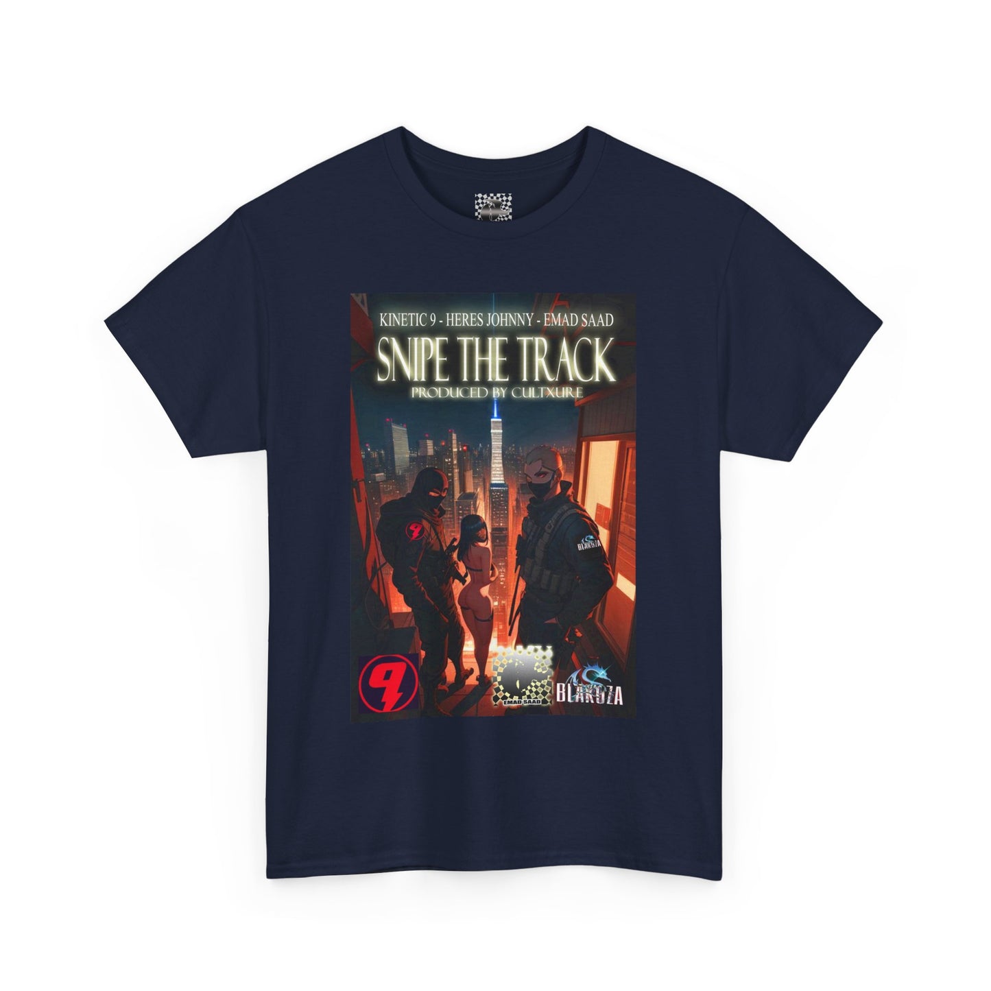 Snipe The Track Unisex Heavy Cotton Tee - 'Snipe The Track' Design