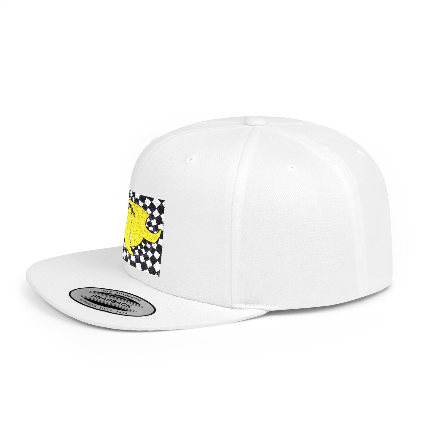 HK Logo Flat Bill Snapback Hat