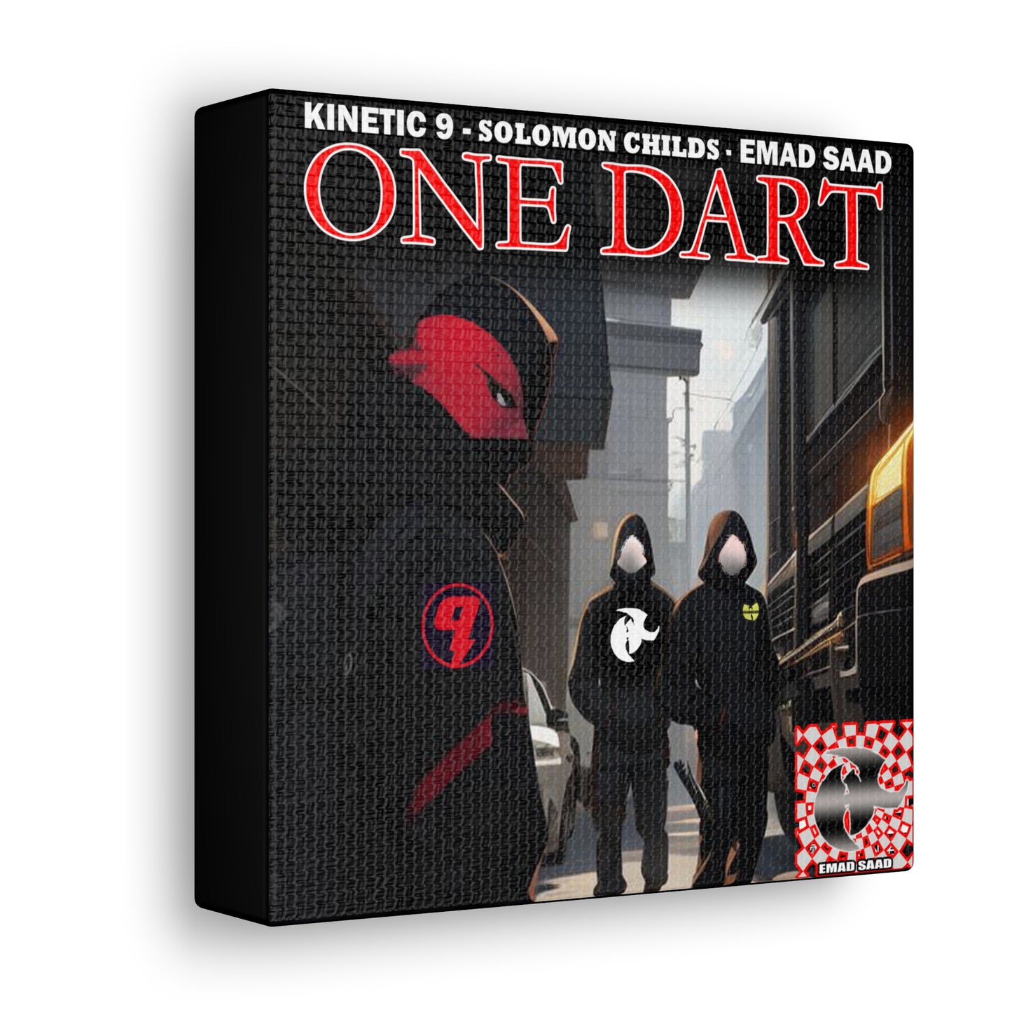 One Dart Canvas Gallery Wrap - Urban Art for Music Lovers