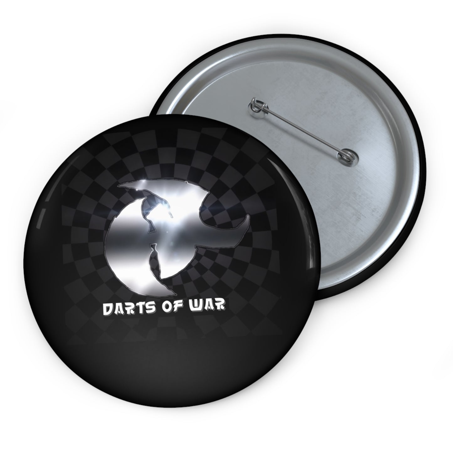 Darts o' War Pin Button — Custom Dartboard Game Enamel-Style Badge