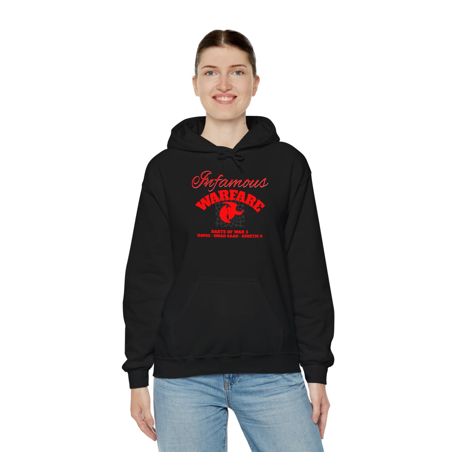Infamous Warfare Hooded Sweatshirt Casual Hoodie, Streetwear Style,